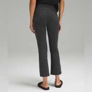 Lululemon Ribbed Softstreme Zip-Leg High-Rise Cropped Pants 25"